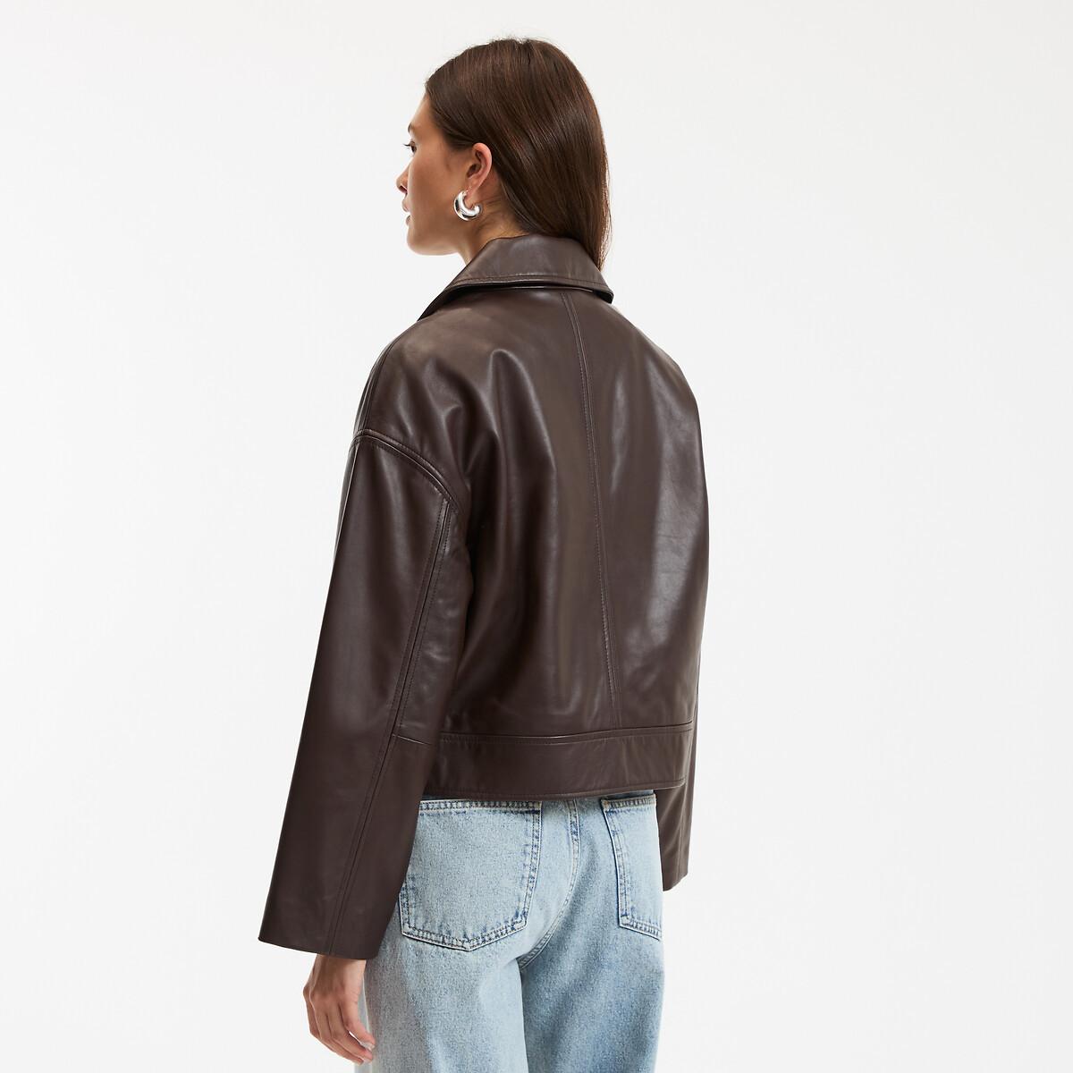 La Redoute Collections THELMA Giacca Biker in Pelle  