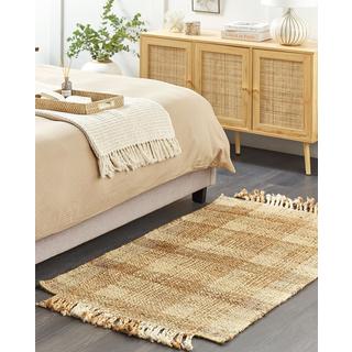 Beliani Tapis en Jute Boho BERISSA  