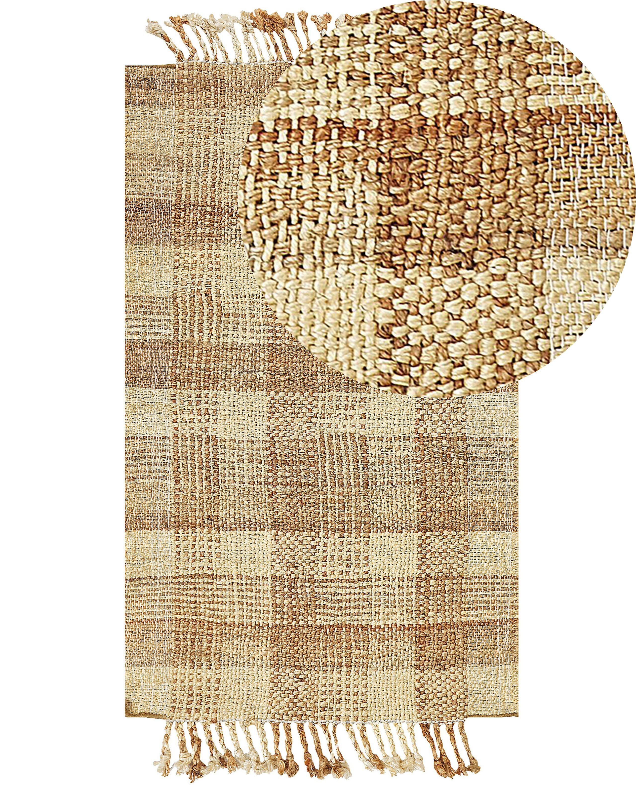 Beliani Tapis en Jute Boho BERISSA  