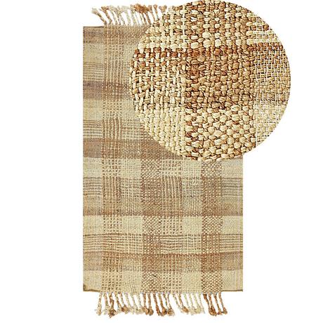 Beliani Teppich aus Jute Boho BERISSA  