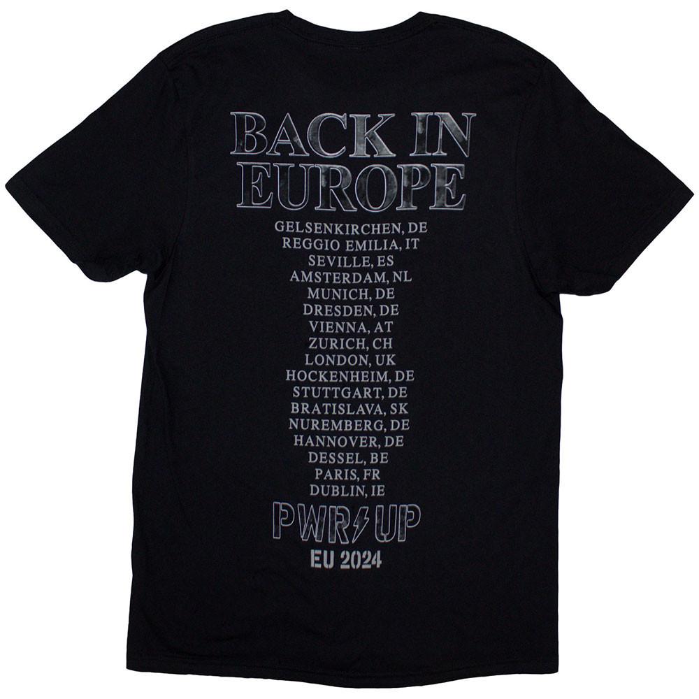 AC/DC  ACDC Back In Black PWRUP EU Tour '24 TShirt 