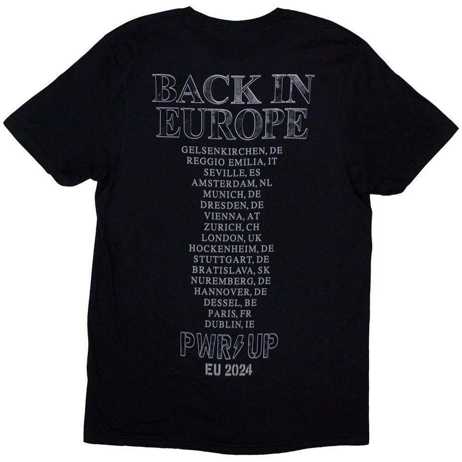 AC/DC ACDC Back In Black PWRUP EU Tour '24 T-Shirt  