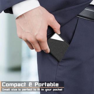 Only-bags.store Porta biglietti da visita in pelle PU di lusso con chiusura magnetica  