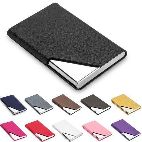 Only-bags.store Porta biglietti da visita in pelle PU di lusso con chiusura magnetica  