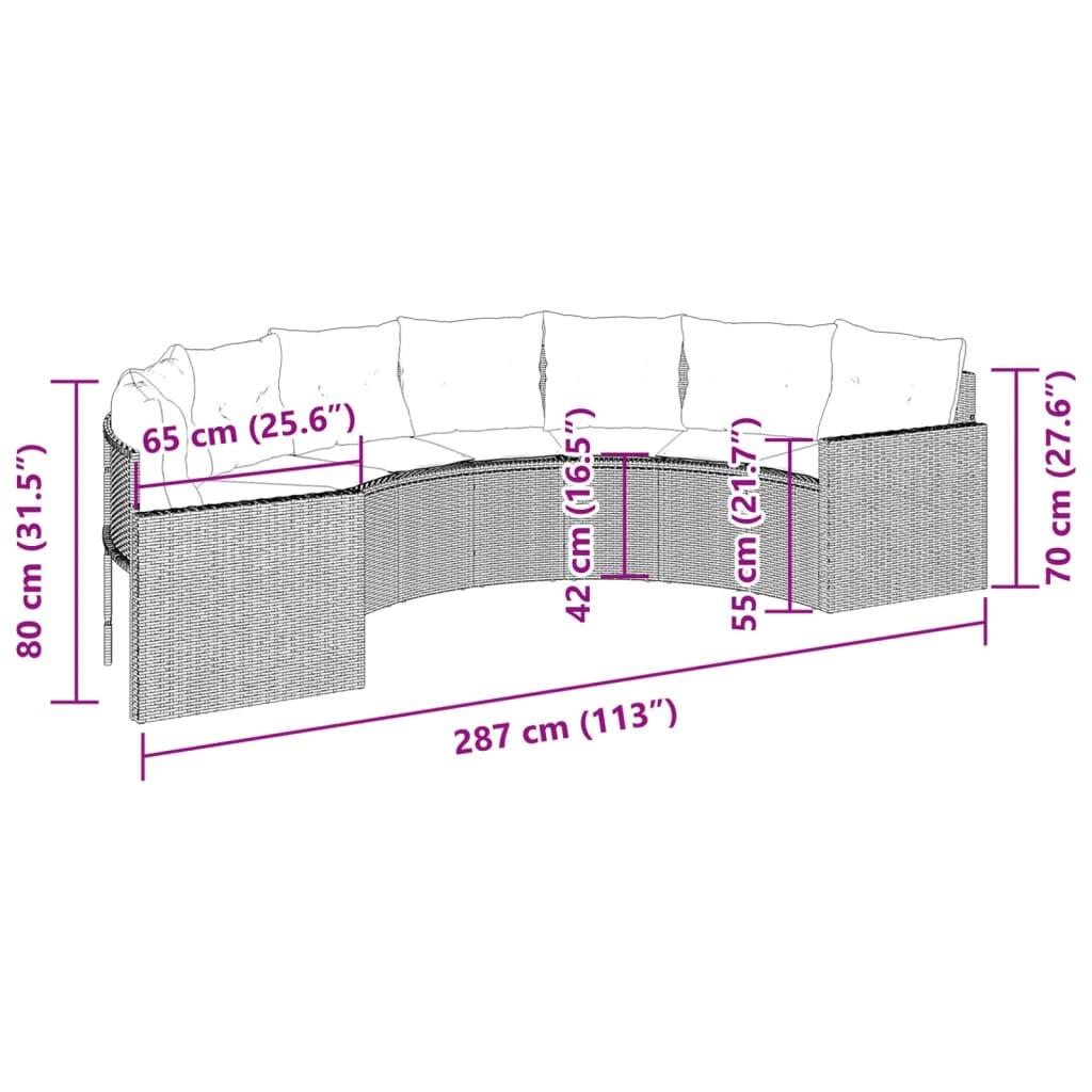 VidaXL Gartensofa poly-rattan  