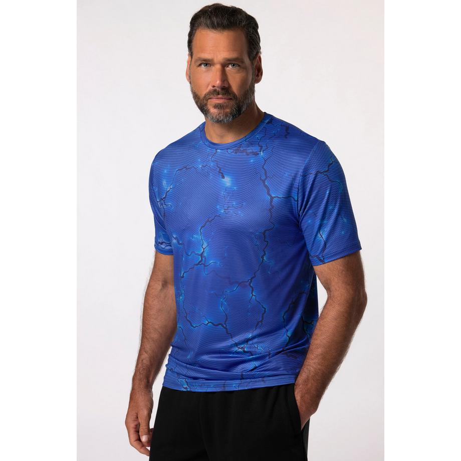 JP1880 Iron Anvil QuickDry Fitness T-Shirt Mezza Manica Stampa Allover  