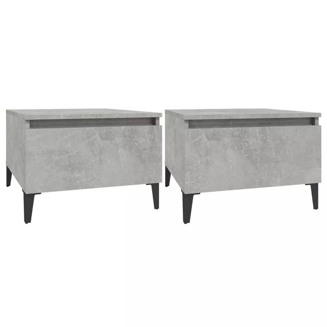 VidaXL - Table d'appoint bois d'ingénierie, One Size, Gris