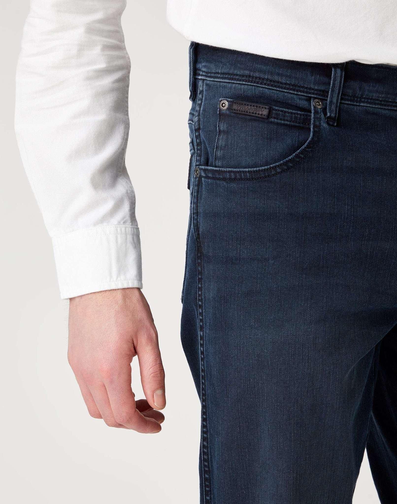 Wrangler Texas Slim Jeans Gamba Dritta  