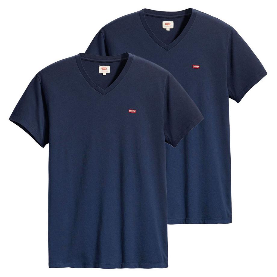 T-Shirt  2er Pack Bequem sitzend-ORIGINAL HM VNECK 2P