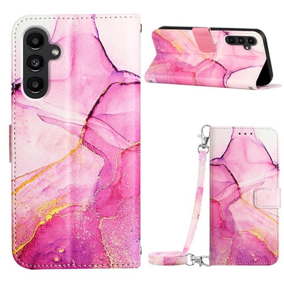 Galaxy S23 FE - Etui Hülle Mit Umhängeband Marble