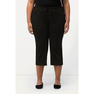 Ulla Popken  Pantalon 3/4 en jersey à jambe droite classique noir 