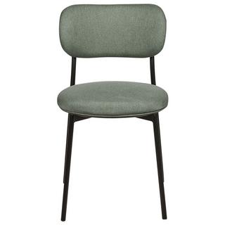 Beliani Esszimmerstuhl 2er Set aus Stoff Modern CASEY  