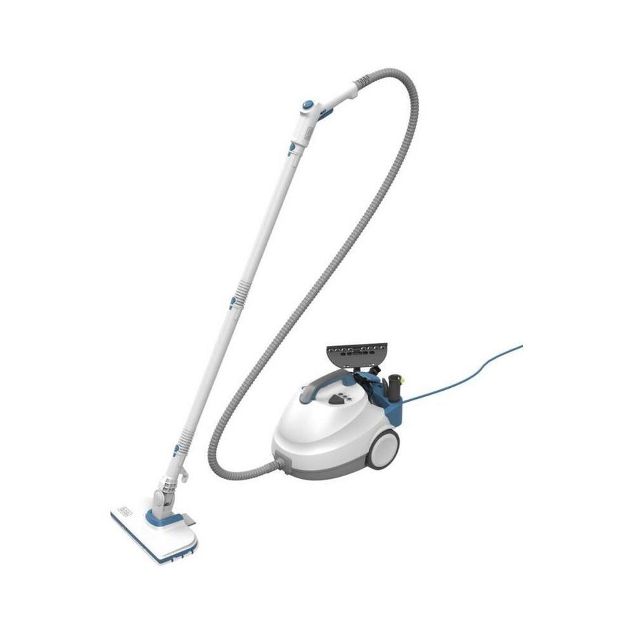 BLACK+DECKER Black & Decker BHSMP2314-QS Pulitore a vapore Pulitore a vapore cilindrico 1,2 L 2300 W Blu, Bianco  
