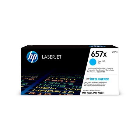 HEWLETT PACKARD  HP Toner-Modul 657X cyan CF471X CLJ Enterprise M681 23'000 S. 