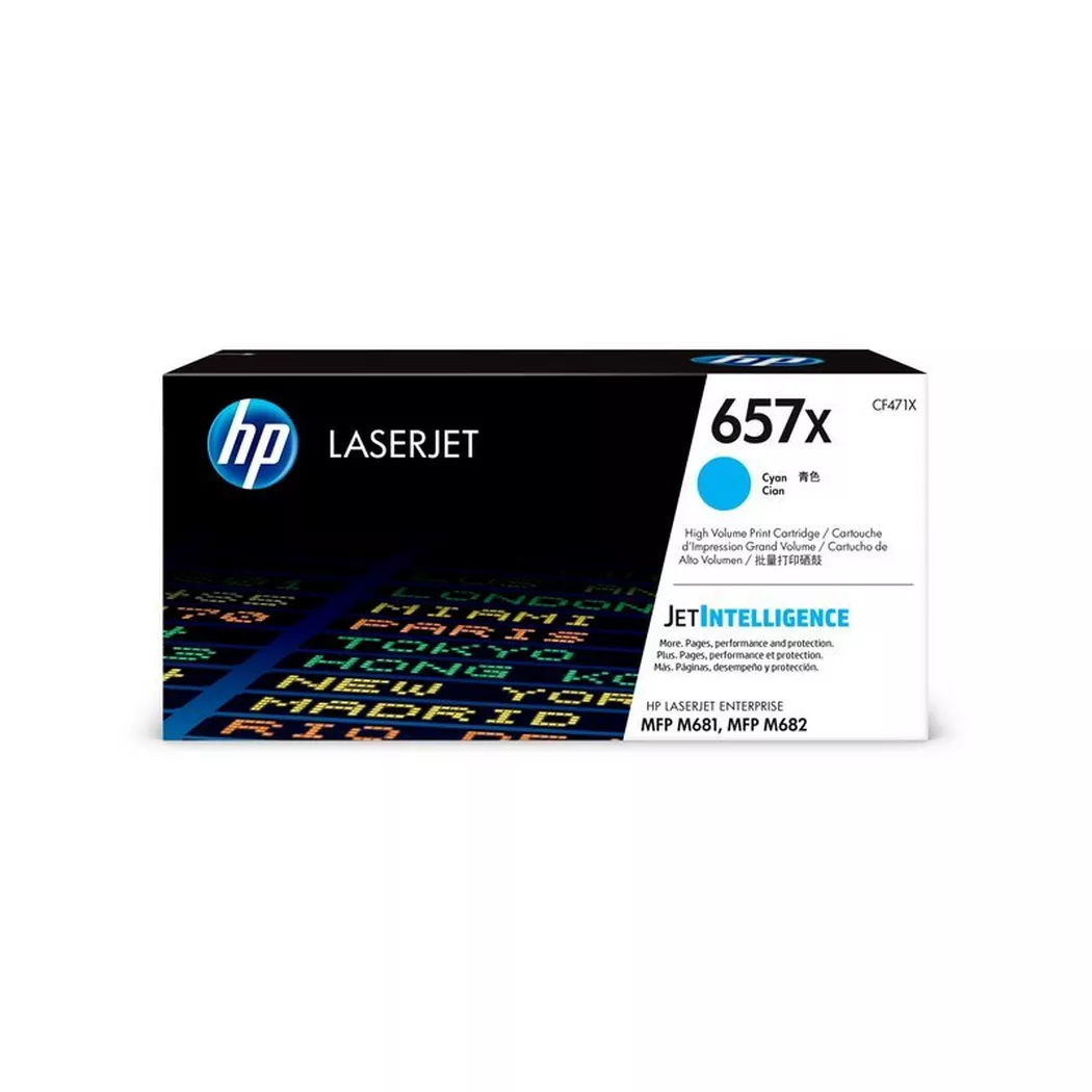 Hewlett-Packard – HP Toner-Modul 657X cyan CF471X CLJ Enterprise M681 23’000 S., One Size