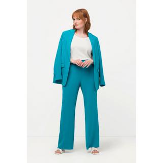 Ulla Popken  Pantalon de tailleur à jambe droite et large. Taille élastique 