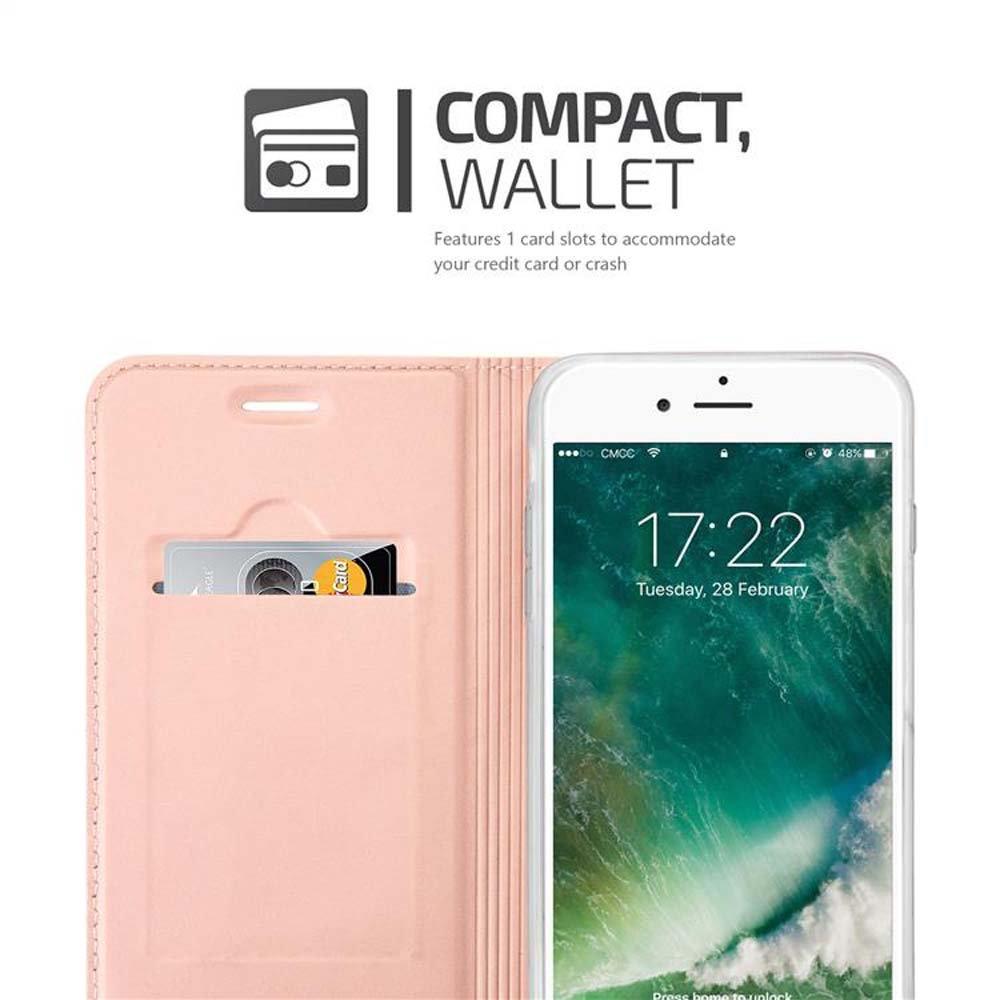 Cadorabo  Housse compatible avec Apple iPhone 7 PLUS / 7S PLUS / 8 PLUS - Coque de protection avec fermeture magnétique, fonction de support et compartiment pour carte 