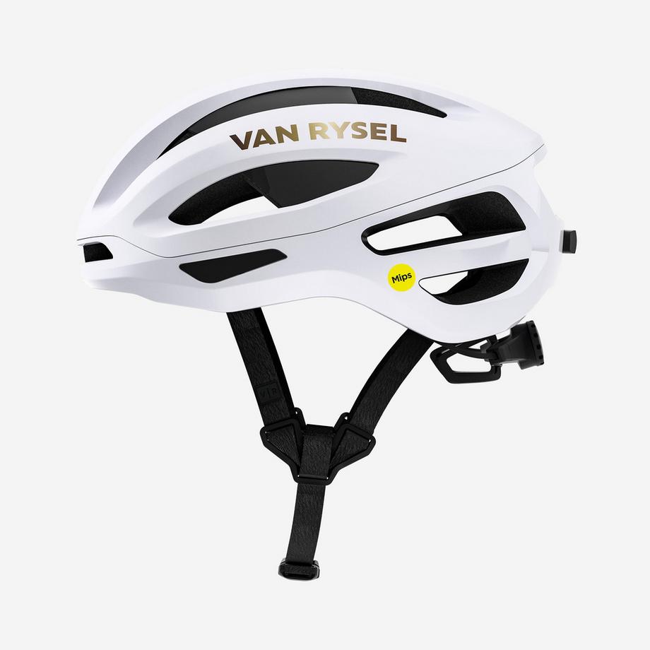VAN RYSEL  Casque de vélo de route, EDR Ultra MIPS blanc 
