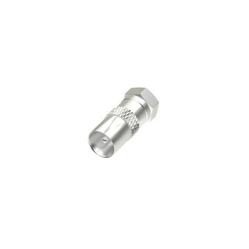 HAMA Satellitenempfänger-Adapter F-Stecker – Koax-Stecker