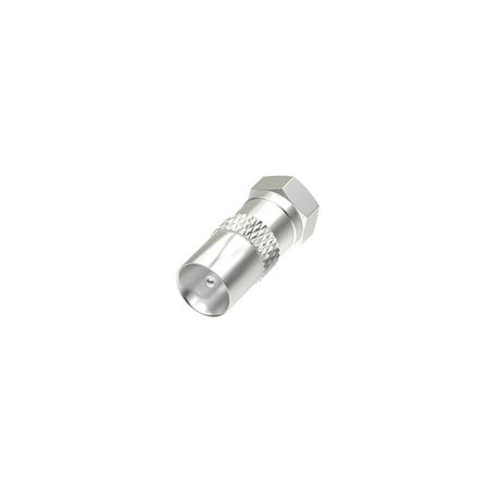 hama  HAMA Satellitenempfänger-Adapter F-Stecker – Koax-Stecker 
