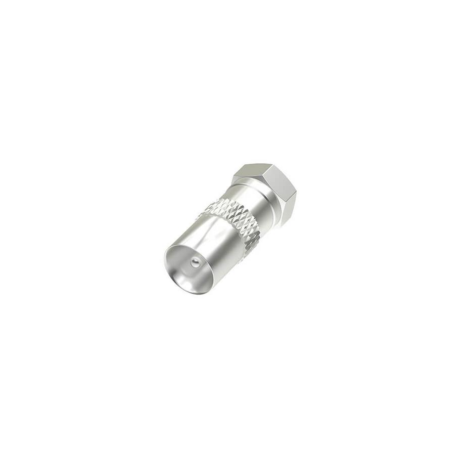 hama  HAMA Satellitenempfänger-Adapter F-Stecker – Koax-Stecker 