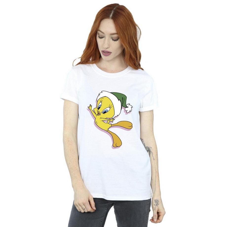 LOONEY TUNES Tweety Christmas T-Shirt Imprimé  