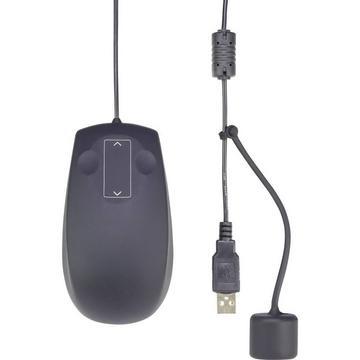 IP68 Industrial Mouse USB Laser Nero 3 Tasti 1000 dpi