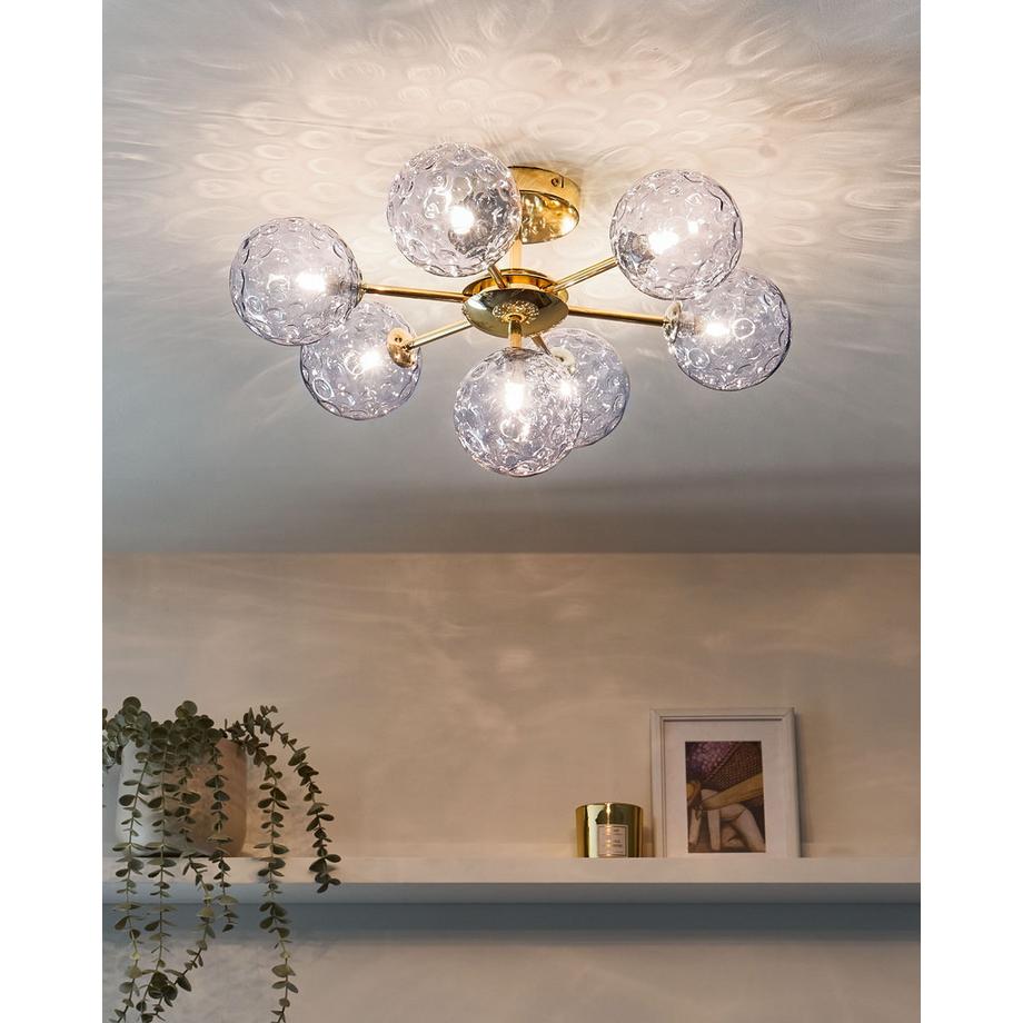 Beliani Plafonnier en Verre  ANADYR  
