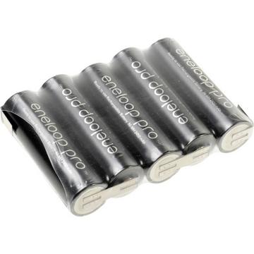 Pacco batteria 5x Stilo (AA)  eneloop Pro Reihe F1x5 linguette a saldare a Z NiMH 6 V 2450 mAh