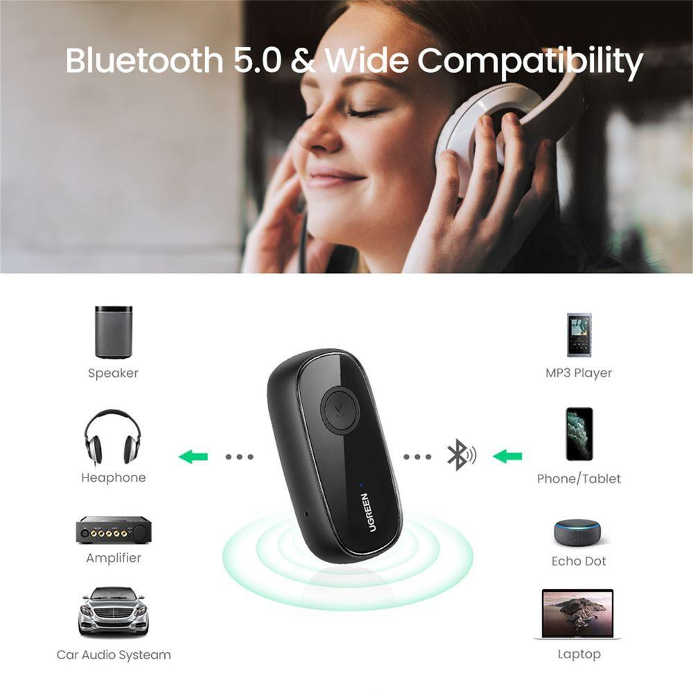 UGREEN  Adattatore audio ricevitore Bluetooth 5.1 UGREEN con microfono 