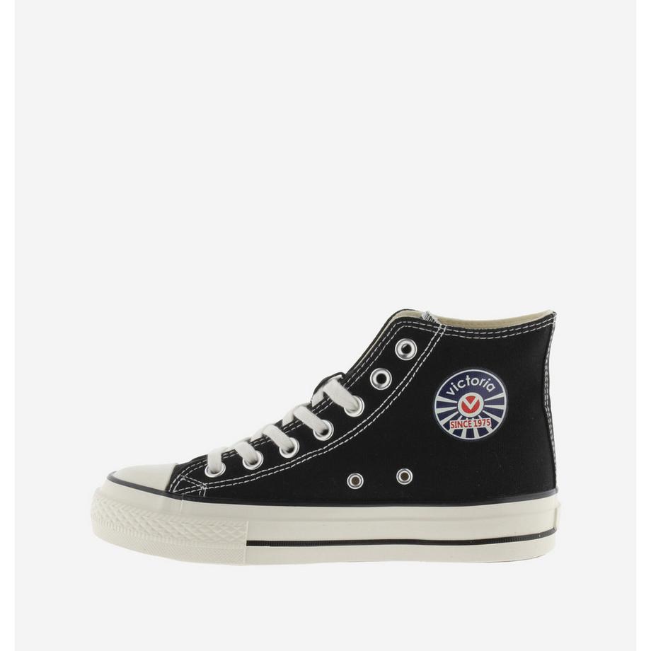 Victoria hohe sneakers aus glänzendem leinen für damen tribu  