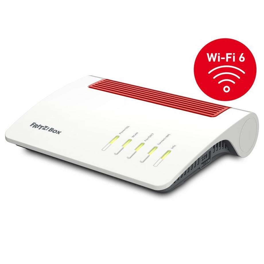 FRITZ!Box 7590 AX WLAN-Router Gigabit Ethernet Dual-Band (2,4 GHz/5 GHz) Weiß