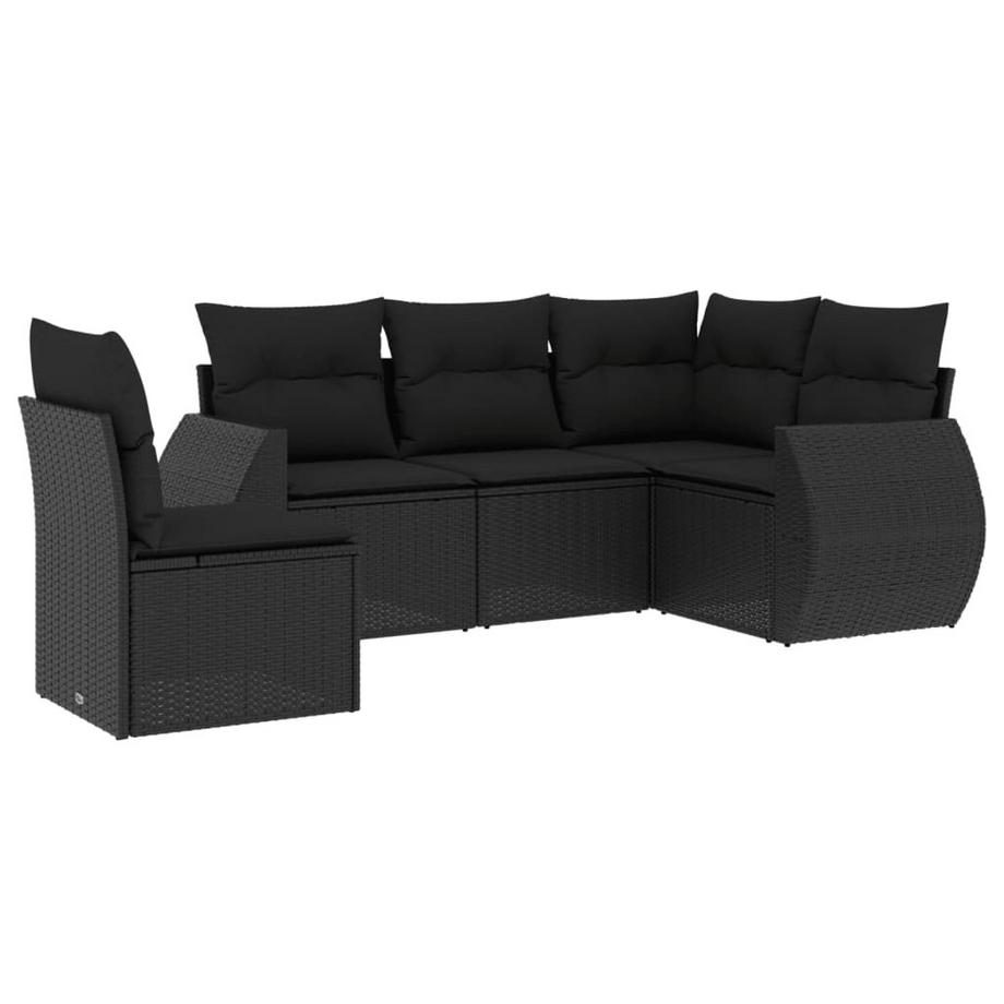 set divano da giardino Polirattan