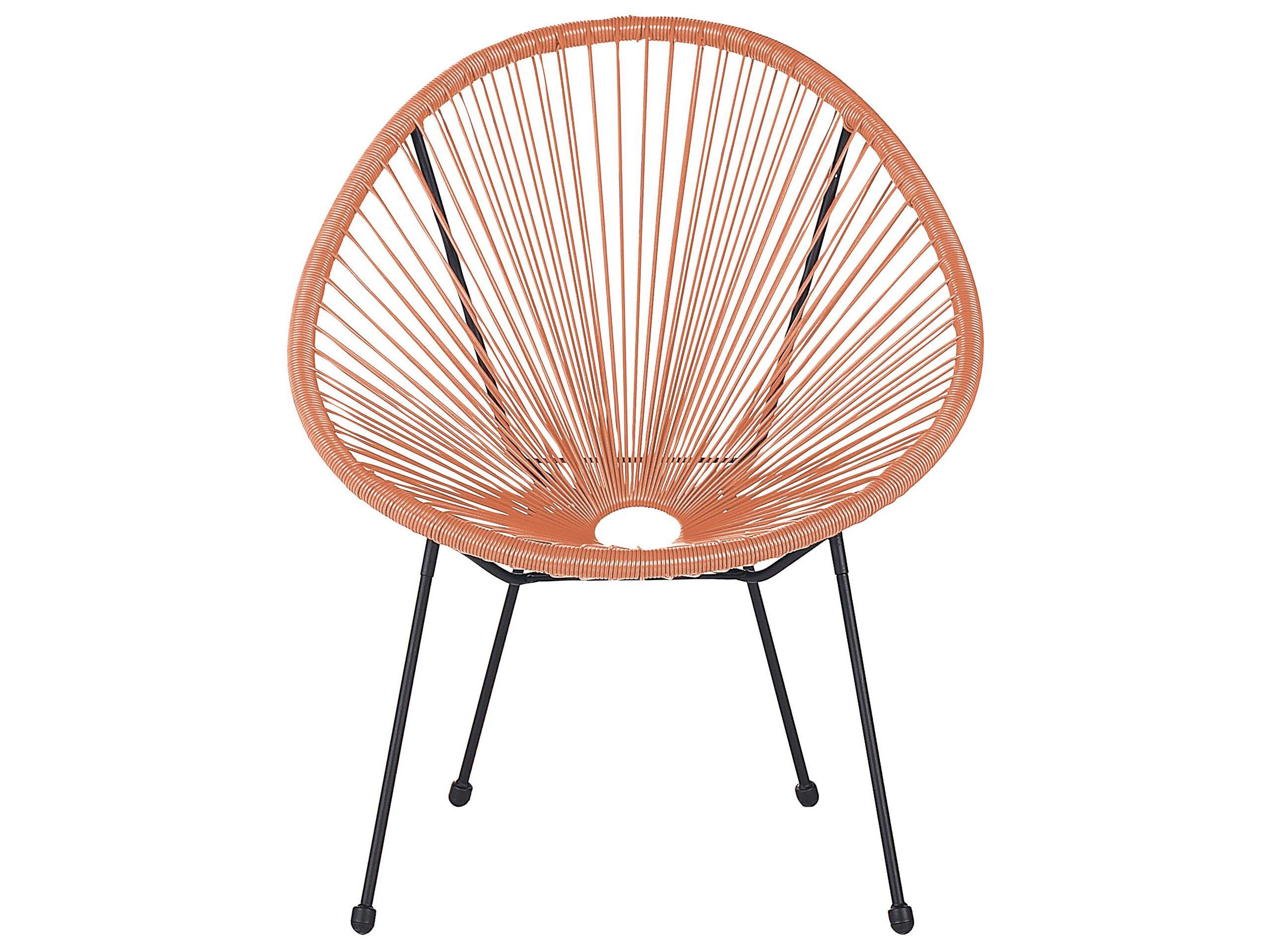 Beliani Set bistrot en Rattan sintetico Boho ACAPULCO II  