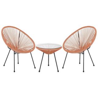 Beliani Bistro Set aus PE Rattan Modern ACAPULCO  