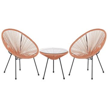 Set bistrot en Rattan sintetico Boho ACAPULCO II