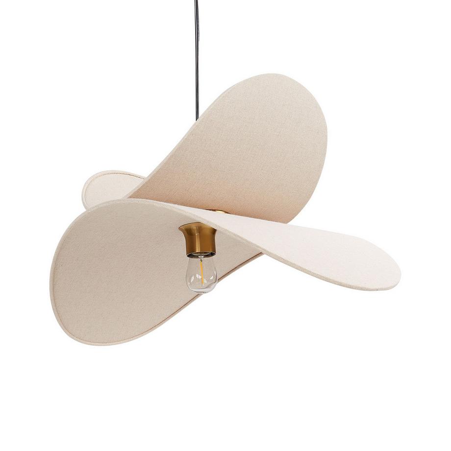 Hängeleuchte aus Leinen Boho MASCOTA