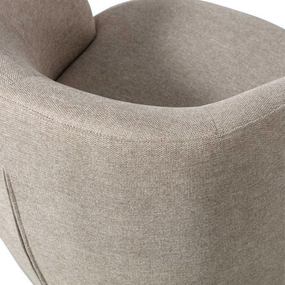 mutoni Fauteuil pivotant Serra sable  