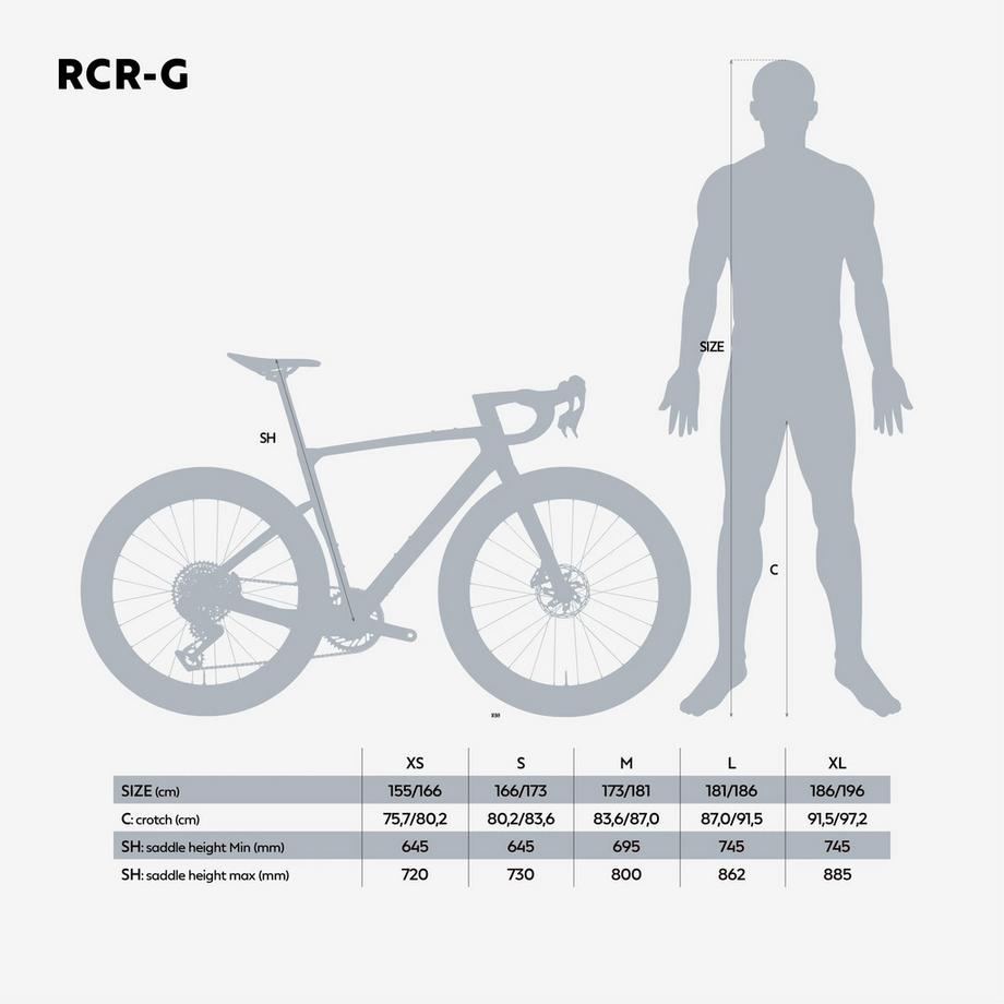 VAN RYSEL  Vélo gravel carbone SRAM Rival AXS E1 1X13v VR30 AL, RCR-G noir 