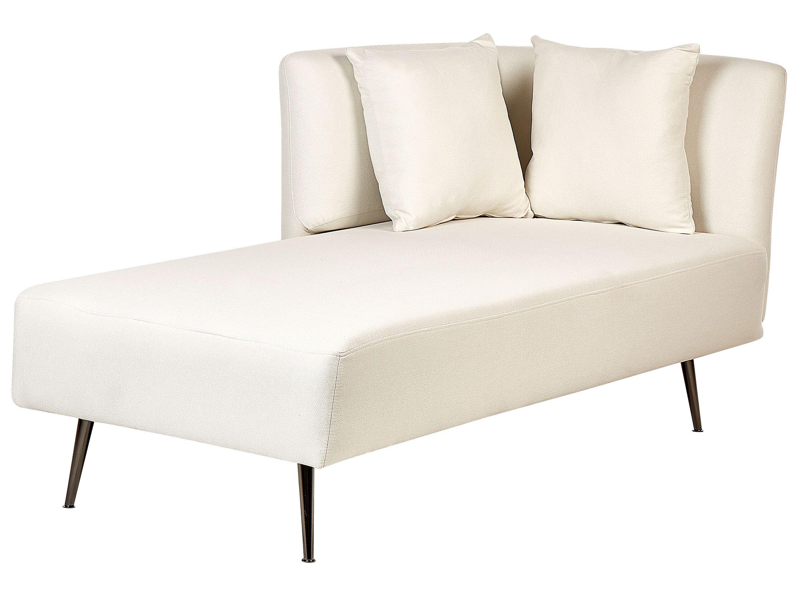 Beliani Rechtsseitige Chaiselounge aus Polyester Modern RIOM  