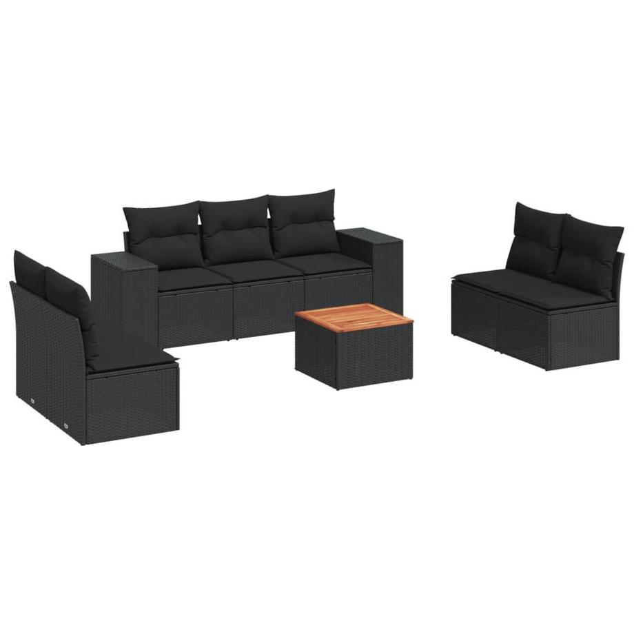 set divano da giardino Polirattan