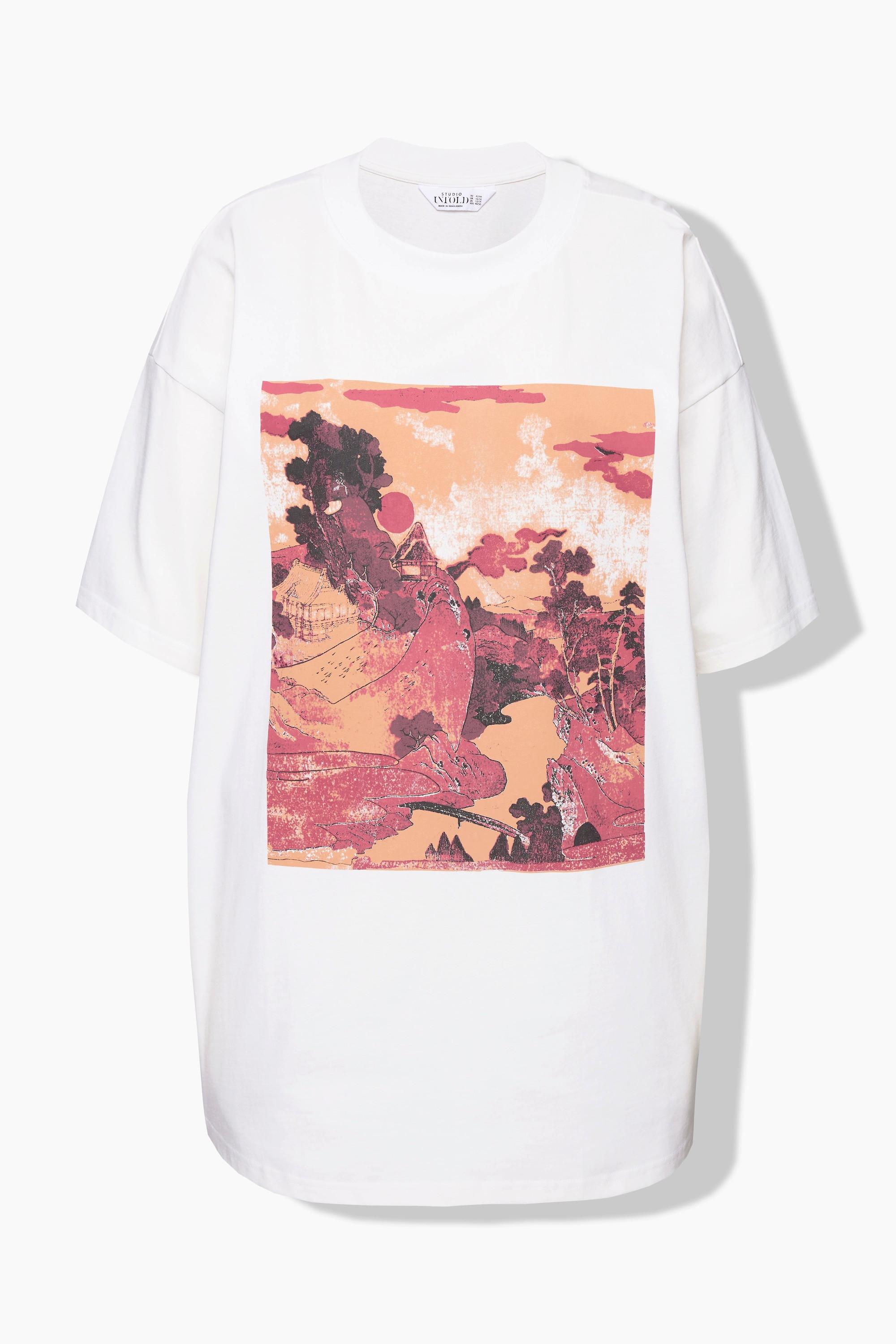 Studio Untold  T-Shirt, oversized, Asia-Motiv 