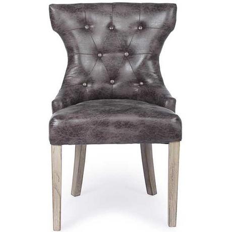 mutoni Chaise rembourrée Azelia marron foncé  