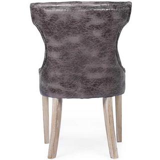 mutoni Chaise rembourrée Azelia marron foncé  