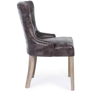 mutoni Chaise rembourrée Azelia marron foncé  