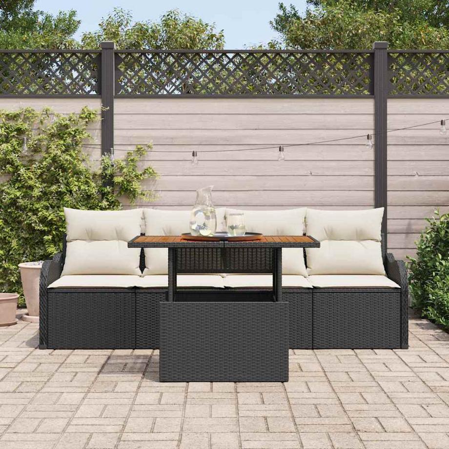 VidaXL Ensemble de canapé de jardin poly rattan  