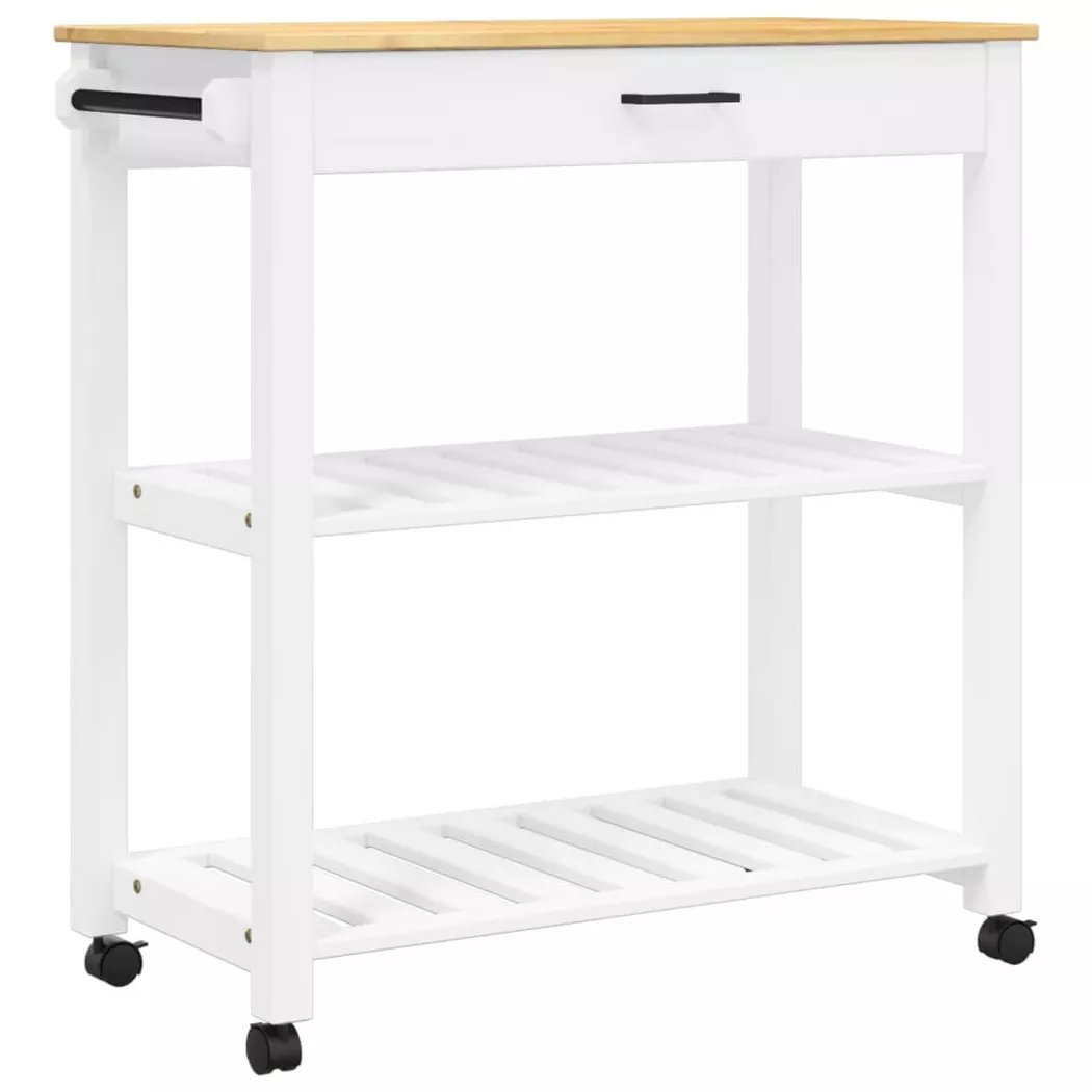 Chariot de cuisine MONZA 84x40x90 cm bois massif de pin
