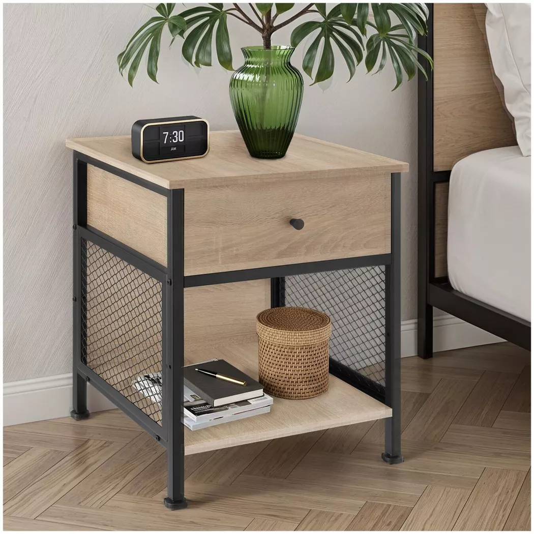 Tectake - Table de chevet Killarney, 55 CM, Sable