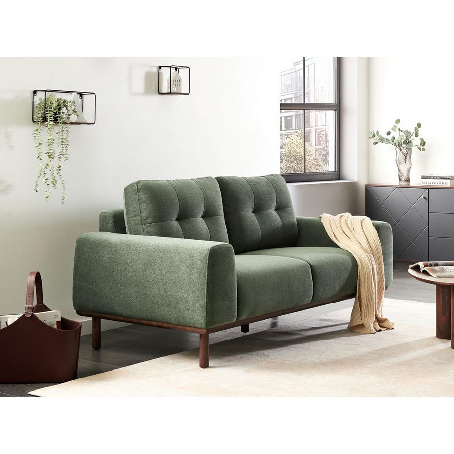 Beliani Canapé 2 places en Tissu Traditionnel LAURILA  