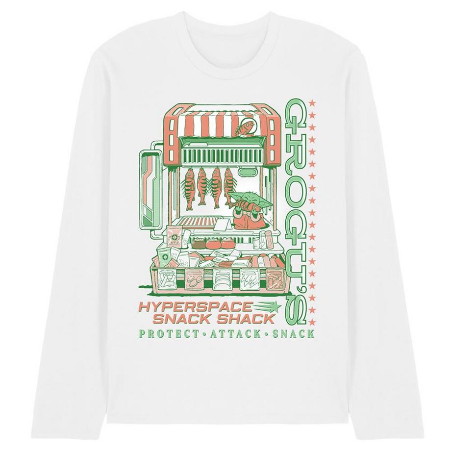 Snack Shack Market TShirt, Langärmlig